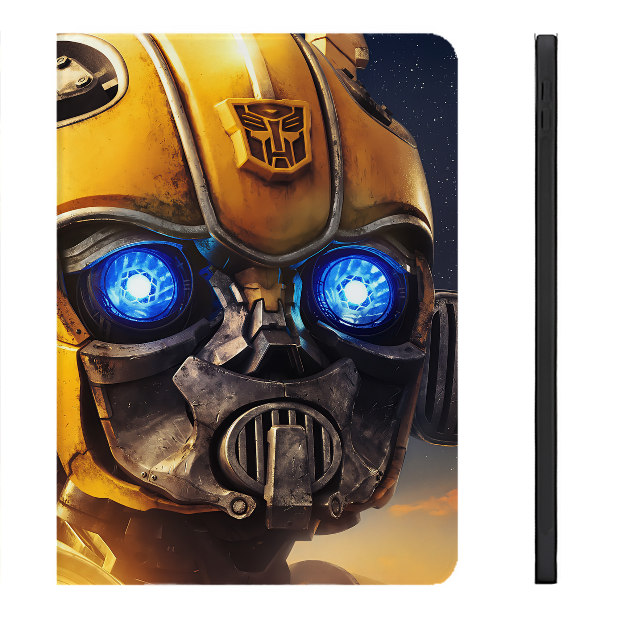 （画像用） Transformers トランスフォーマー IPadケース ペンホルダー付き ブックスタイルデザイン